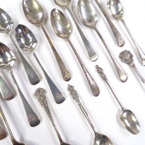 696 - Various silver spoons, 9.8oz total