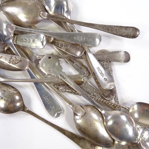 696 - Various silver spoons, 9.8oz total