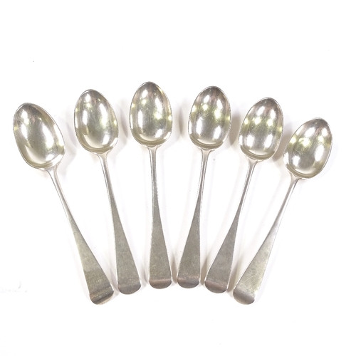 703 - A set of 6 Victorian silver Old English pattern teaspoons, by Charles Boyton II, hallmarks London 18... 