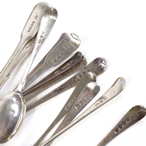 706 - Various silver spoons, including Georgian, 6oz total