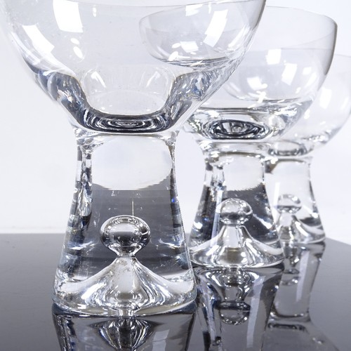 233 - Iittala Finland, a set of 8 Tapio glasses, designed by Tapio Wirkkala, height 10cm, diameter 8cm, pu... 