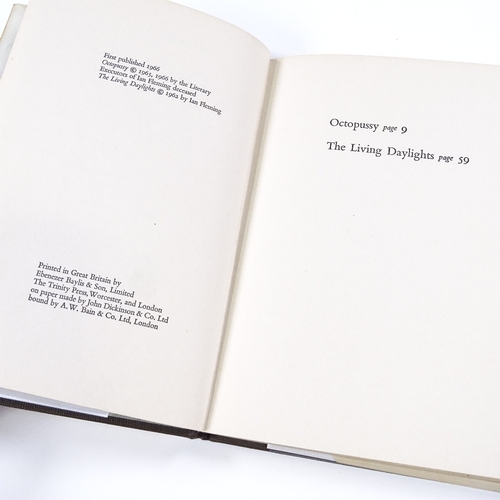 117 - James Bond 007, Octopussy and The Living Daylights 1st Edition 1966 Book by Ian Fleming published by... 