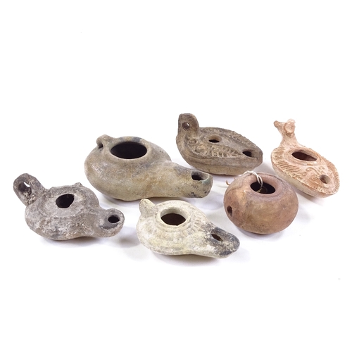 206 - A group of Ancient terracotta oil lamps (6), provenance: local deceased estate