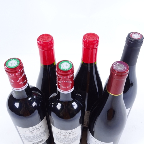 216 - 6 bottles of mixed French red wine