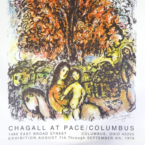 1200 - Marc Chagall, 2 Exhibition poster prints, 1976, sheet size 32