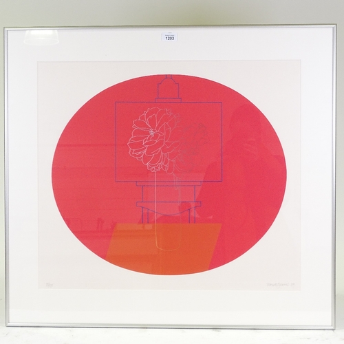 1203 - Derrick Greaves, screen print, easel, signed in pencil, 1984, no. 79/175, image 20