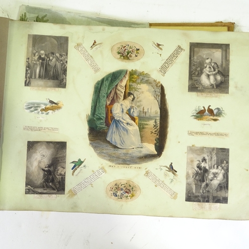 1223 - 19th century scrapbook of prints