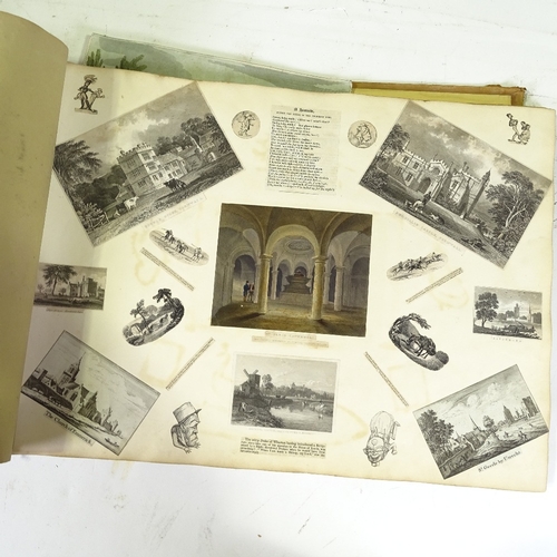 1223 - 19th century scrapbook of prints