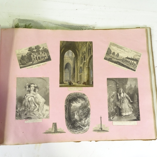 1223 - 19th century scrapbook of prints