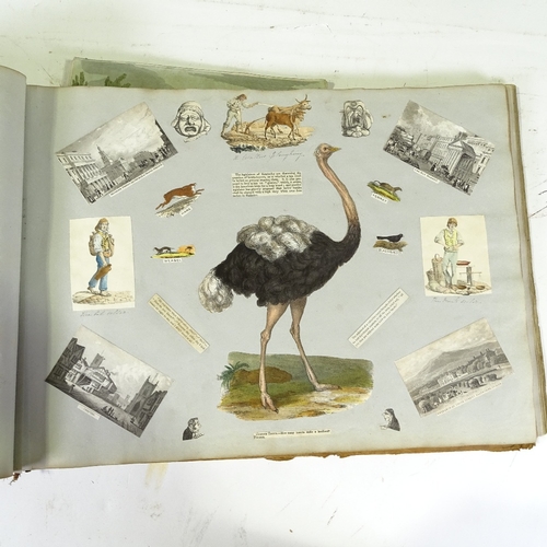 1223 - 19th century scrapbook of prints