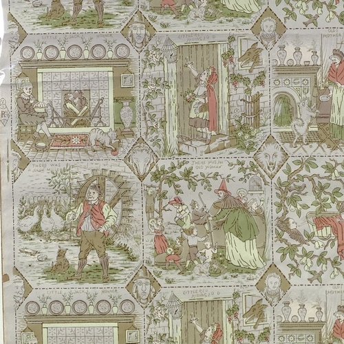 1228 - Walter Crane (1845 - 1914), rare section of 19th century wallpaper, 27