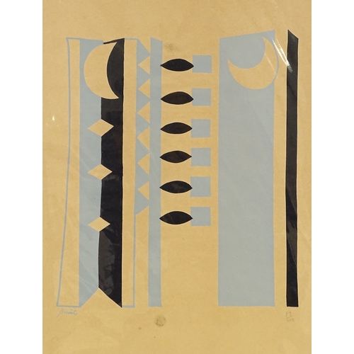 1229 - Andre Bicat (1909 - 1996), lithograph, abstract, signed in the plate, no. 83/100, 16