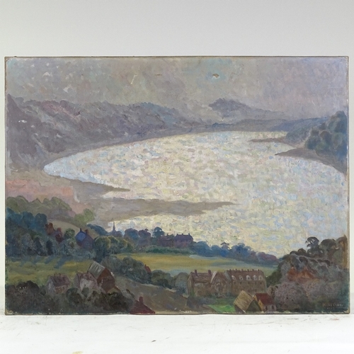 1251 - Newton, oil on canvas, impressionist landscape, signed and dated 1949, 24