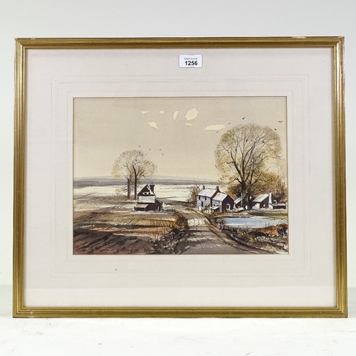 1256 - Rowland Hilder, watercolour, landscape, signed, 10