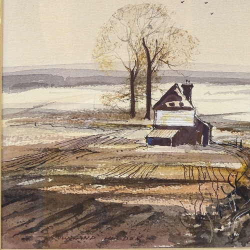 1256 - Rowland Hilder, watercolour, landscape, signed, 10