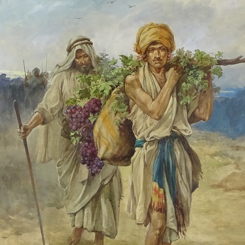 1264 - Harold Copping (1863 - 1932), watercolour, figures carrying grapevines, 25