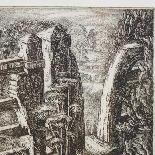 1291 - Robin Tanner, engraving, the meadow stile, signed and inscribed in pencil 1970, plate size 7.75