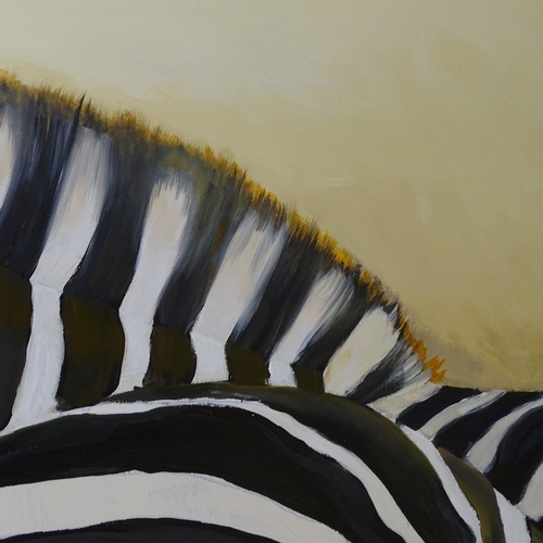 1315 - Clive Fredriksson, oil on canvas, zebra, 24