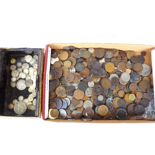 162 - Various world coins, including some silver