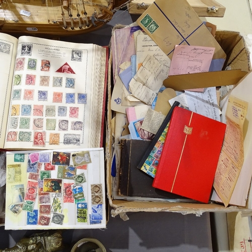 189 - A large quantity of various postage stamps and stamp albums