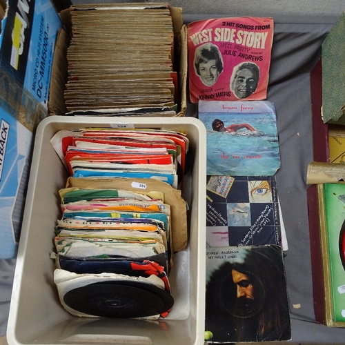 394 - A quantity of various vinyl single 45s, (2 boxes)