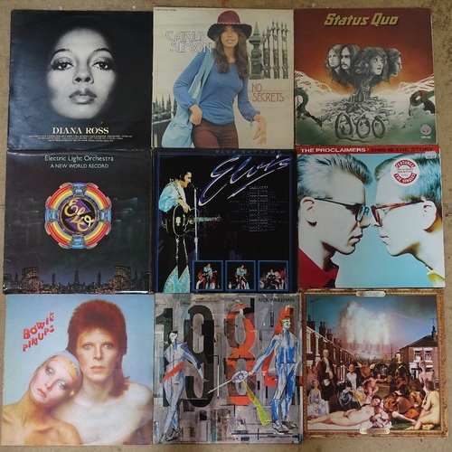 395 - A quantity of various vinyl LP records, including Horslips, Roger Waters, Queen and T Rex