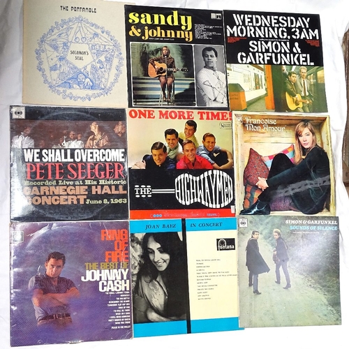 68 - Various vinyl LPs and records, including The Pentangle, The Albian Band and Steeleye Dan