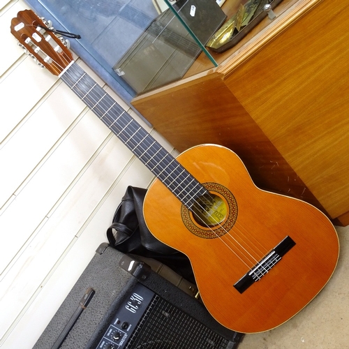 120 - A Spanish Concert Grande acoustic guitar and case, length 102cm