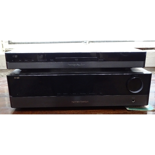 1410 - A Harman/Kardon HK980 integrated amplifier, and a Harman/Kardon HD980 compact disc player