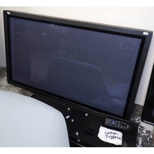 1436 - A Panasonic STH-42PWD6 flat screen television with remote