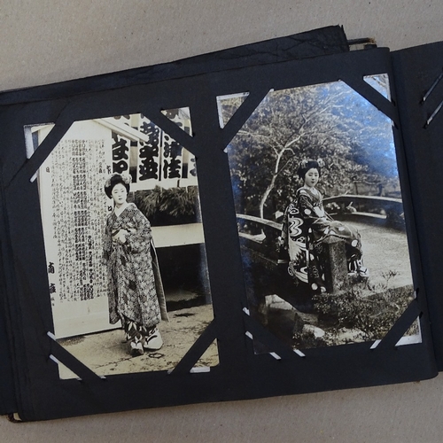 455 - An album of postcards recording the travel of Cecil Ireson, in Japan, New Zealand and China during t... 