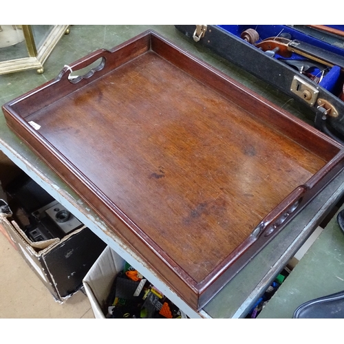 465 - A Georgian mahogany tray, length 44cm