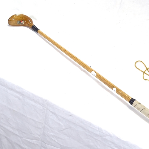 473 - A hickory-shafted presentation putter, from St Andrews Golf Course