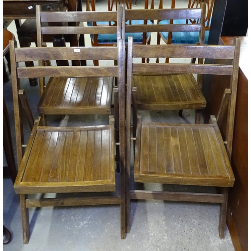 1631 - A set of 4 folding garden chairs