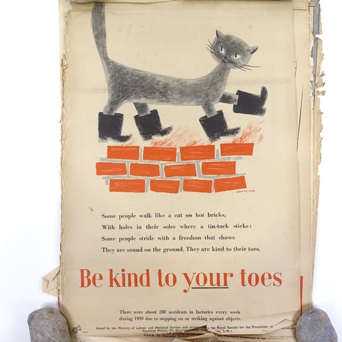 139 - A collection of Ministry of Labour and National Service original safety posters (18)