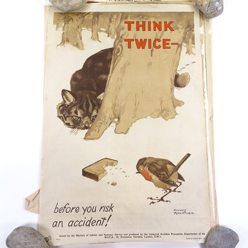 139 - A collection of Ministry of Labour and National Service original safety posters (18)