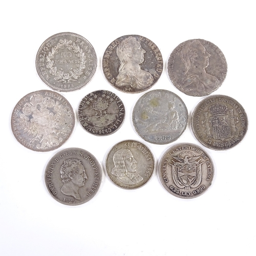 160 - A collection of world 19th and 20th century silver coins