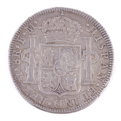 168 - A George III 1795 counter-struck 8 reale silver coin