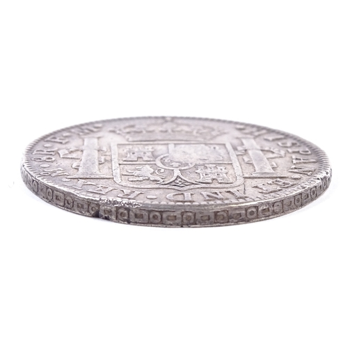 168 - A George III 1795 counter-struck 8 reale silver coin