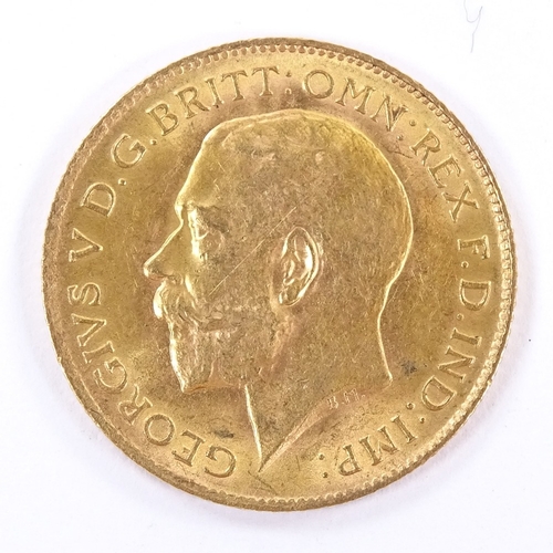 170 - A 1914 George V half sovereign, 4g