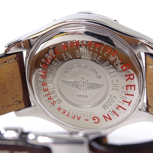 468 - BREITLING - a stainless steel Colt GMT chronometer automatic wristwatch, ref. A32350, circa 2007, bl... 