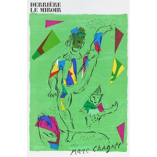 1232 - Marc Chagall, lithograph, The Green Acrobat, published by Mourlot 1979, no. 946, sheet size 15