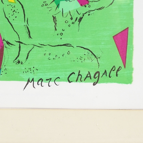 1232 - Marc Chagall, lithograph, The Green Acrobat, published by Mourlot 1979, no. 946, sheet size 15