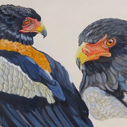 1255 - Clive Fredriksson, oil on paper, eagle, 22