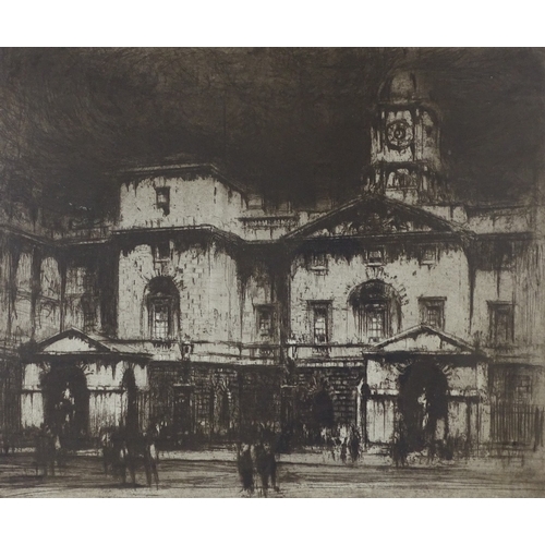 1266 - William Walcot, etching, Horseguards Parade, signed in pencil, image 19