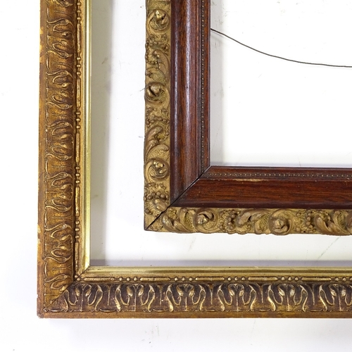 1267 - A gilt-gesso frame, rebate size 24.5