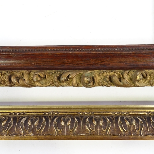 1267 - A gilt-gesso frame, rebate size 24.5