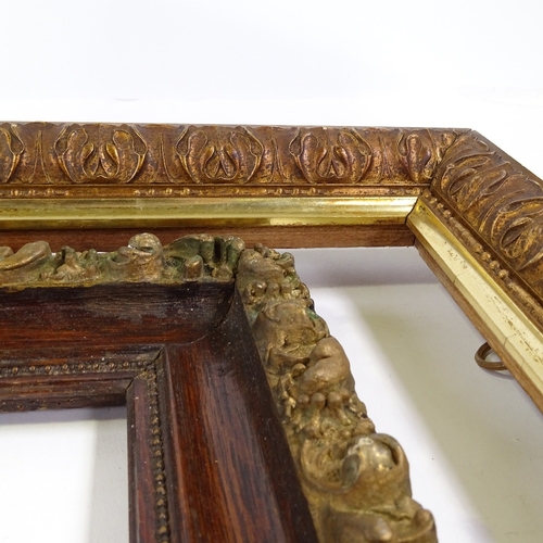 1267 - A gilt-gesso frame, rebate size 24.5