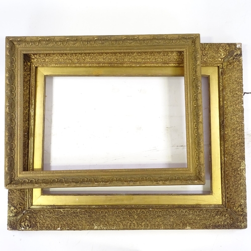 1269 - A gilt-gesso frame, rebate size 15