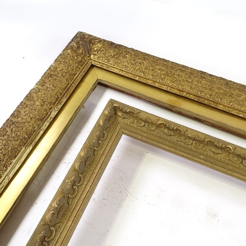 1269 - A gilt-gesso frame, rebate size 15